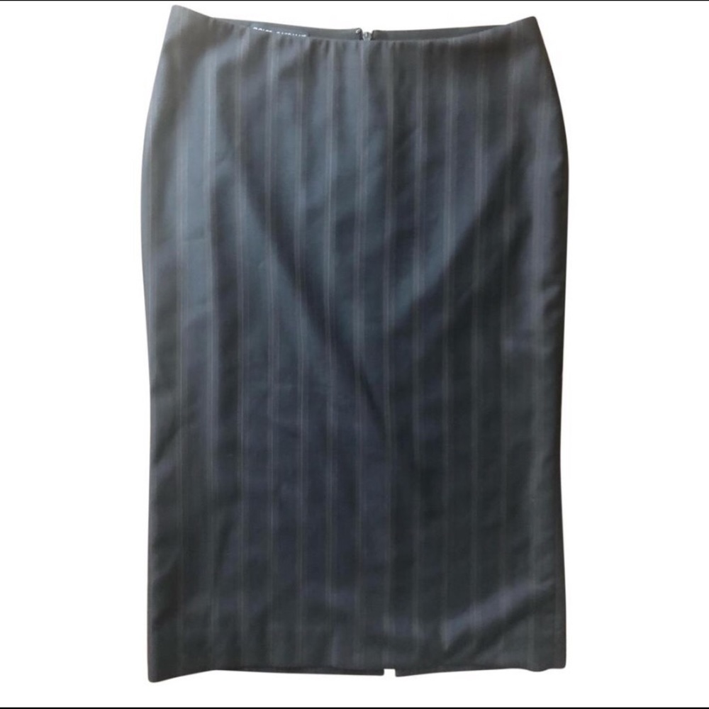 Dolce & Gabanna Black Pinstriped Pencil Skirt SZ 4